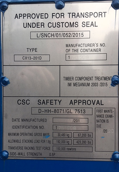 Shipping Container Safety Approval Shipping Container Safety Approval