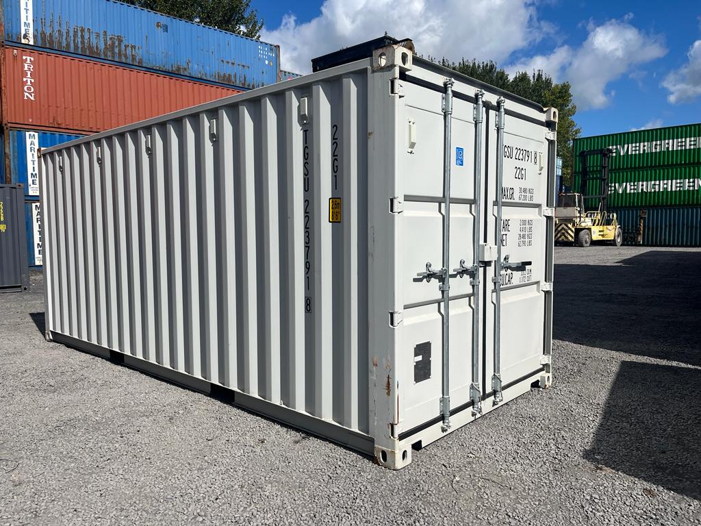 Shipping Containers stacked two high