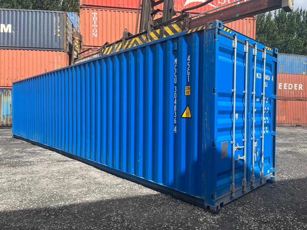 used blue 40ft Shipping Storage Container