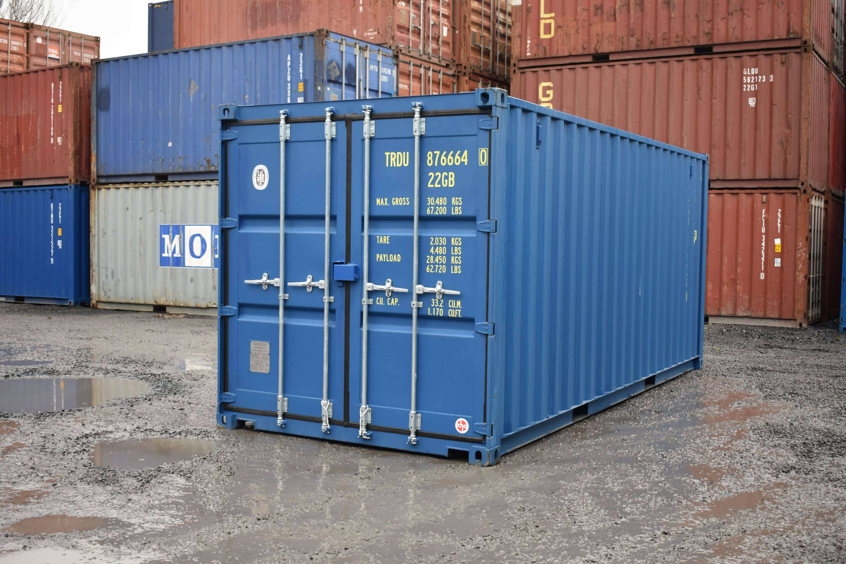 Shipping Containers stacked two high